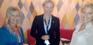 Lisa Åhlen (CSR Forum Sverige) Ulrika Andersson Elite Plaza hotell, ellen Hoas Ströman (CSR Forum Sverige)
